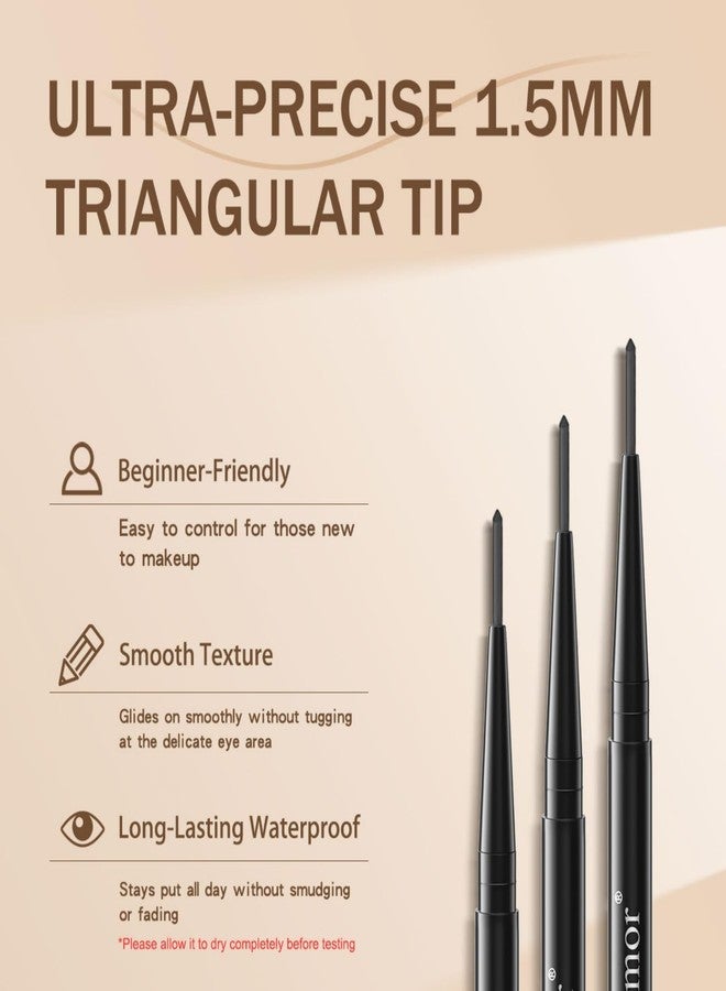 MooGlamor New 12 Pcs Black Eyeliner Pencil Gel Eyeliner Pen with Retractable and Waterproof Eye Liner for Bold and Defined Eye Liner（Black） - Image 5